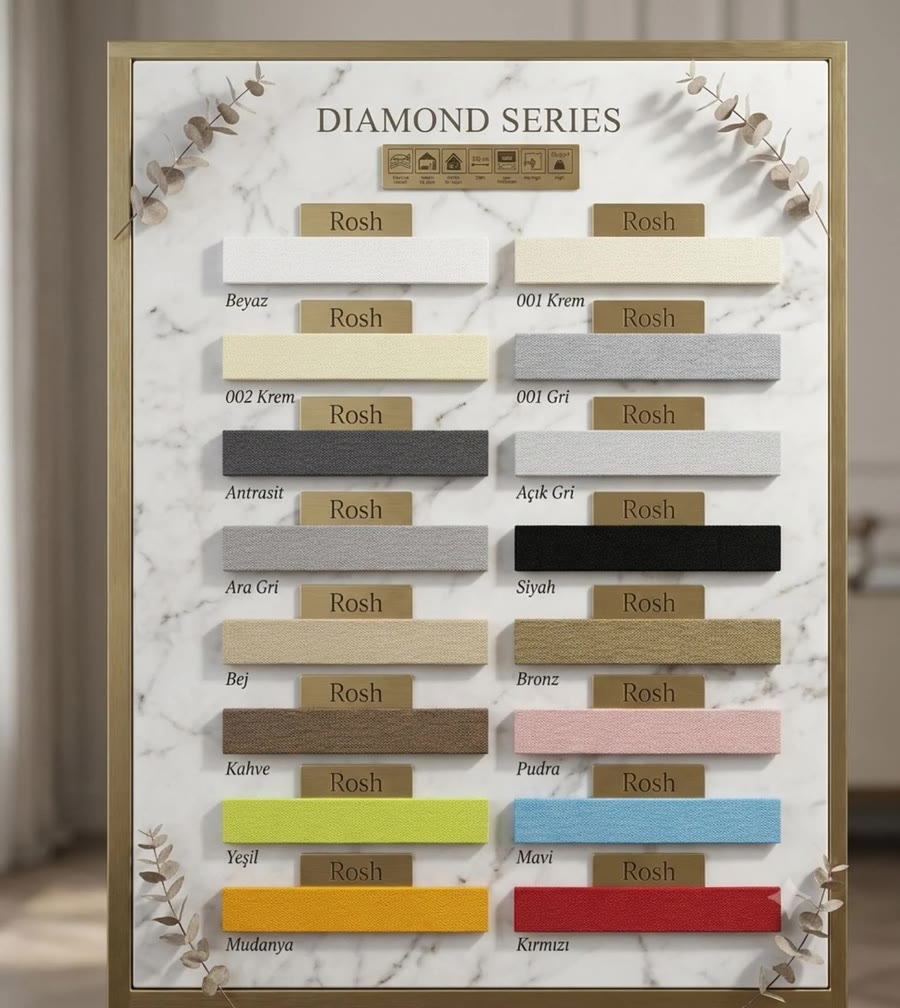 Katalog platna serije Diamond, 16 boja